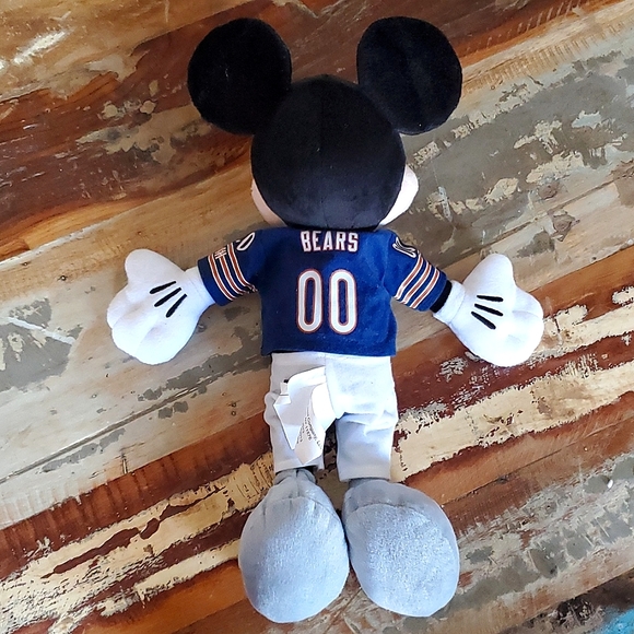 Disney NFL Chicago Bears Mickey Mouse Plush 2013 GUC - Picture 2 of 12